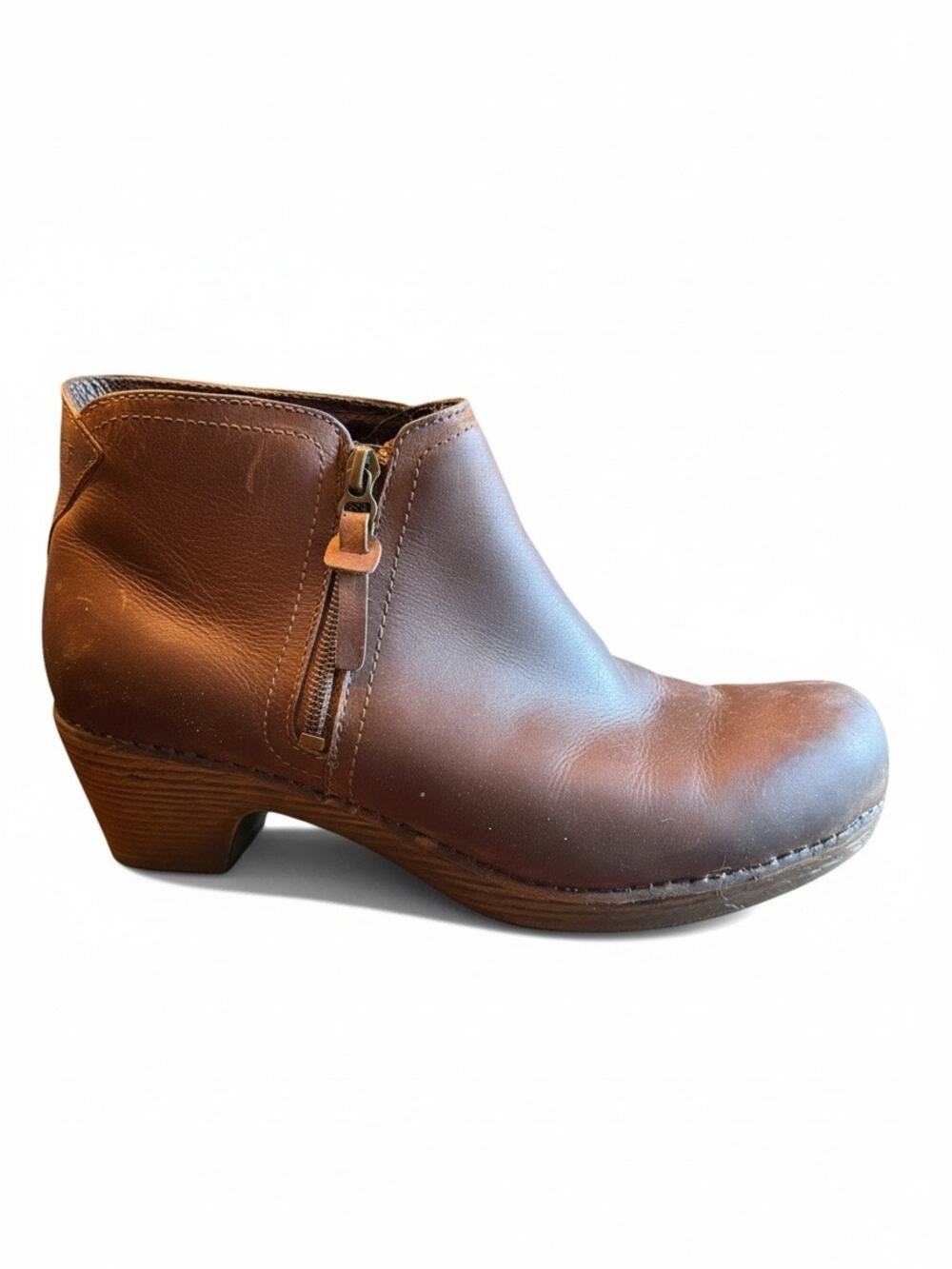 Dansko Marcia Brown Leather Ankle Boots – Women’s EU 40 / Approx. US 9.5–10